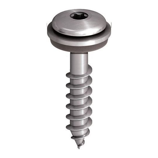 Ejot 850349 Fasadskruv lågprofil, A2 4,9 x 38 mm, 250-pack Med bricka