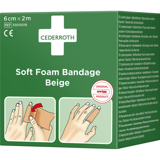 BANDAGE SOFT FOAM BEIGE 6CMX2M | Beijerbygg Byggmaterial