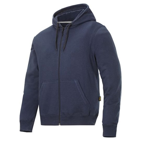 Snickers 2801 Luvtröja marinblå, med dragkedja XS