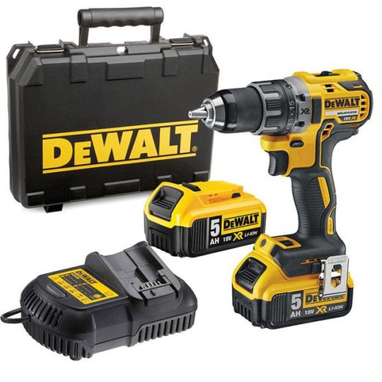 Dewalt DCD791P2 Borrskruvdragare med 5,0Ah batterier och laddare