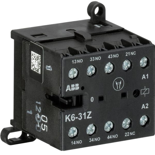 ABB K6-31Z Reläkontaktor 4-polig, 3 A, 400 V