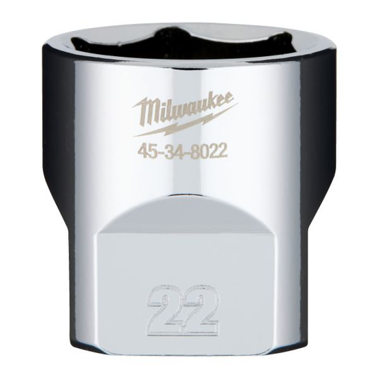 Milwaukee 4932479998 Hylsa 3/8", kort 22 mm