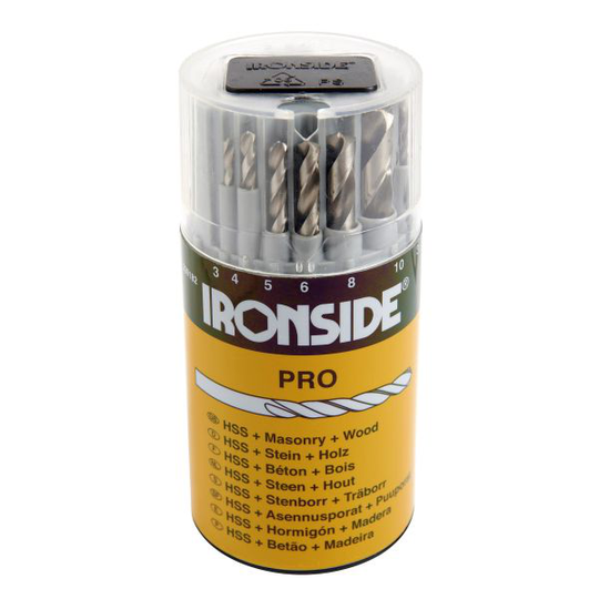 Ironside 230182 Borrsats 3-10 mm, 6 delar