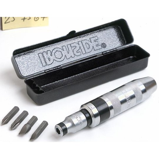 Ironside 120600 Slagskruvmejselsats med 4 bits, i plåtlåda