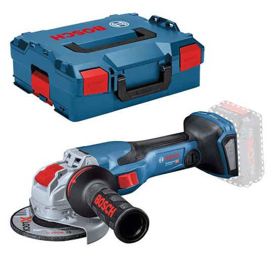 Bosch GWX 18V-15 C Vinkelslip utan batteri och laddare, i L-BOXX