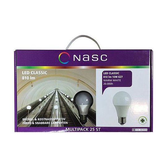 Narva Classic LED-lampa 10 W, 2700 K, 25-pack B22d-sockel