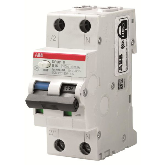 ABB 2CSR275480R1254 Personskyddsautomat 10kA, C-karakteristik, typ APR DS201M M C25 APR30