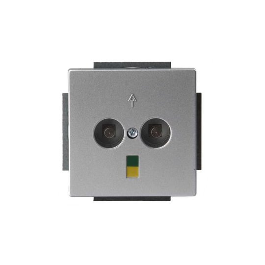 ABB Impressivo Potentialutjämningsuttag 2-vägs Aluminium