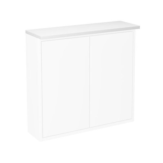 Gustavsberg Graphic Toppskiva för skåp 60 x 16 cm, med belysning Vit