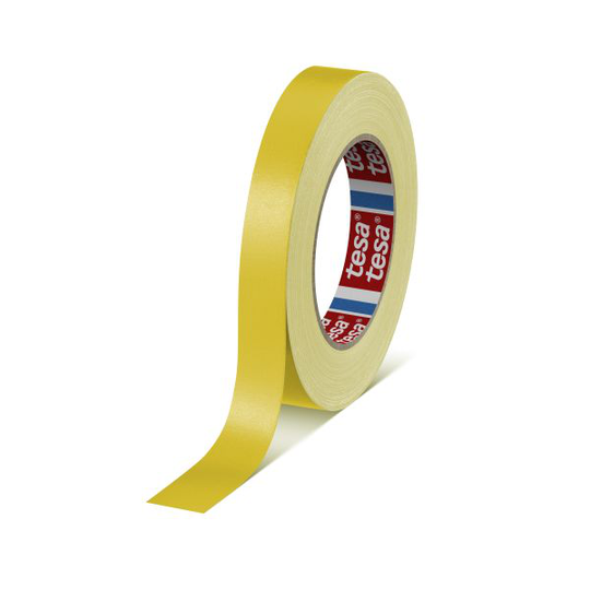 Tesa 4651 Vävtejp gul, 25 m x 19 mm