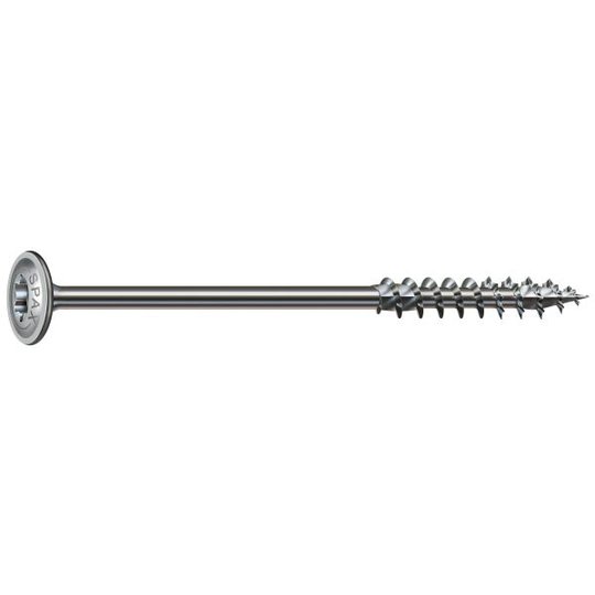 SPAX 0251010601005 Träskruv 6 mm, brickhuvud, wirox 6 x 100 mm, 100-pack