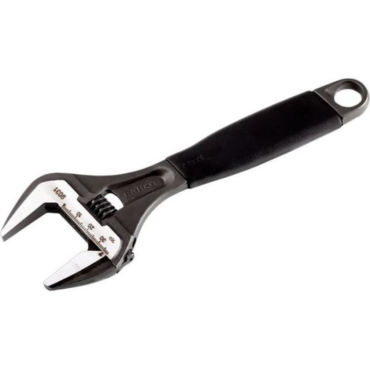 Bahco 9029 Skiftnyckel svartoxiderad, extra stor gripvidd 170 mm