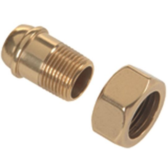 MMA 4161206 Nippel och mutter rak, till radiatorventil DN 10