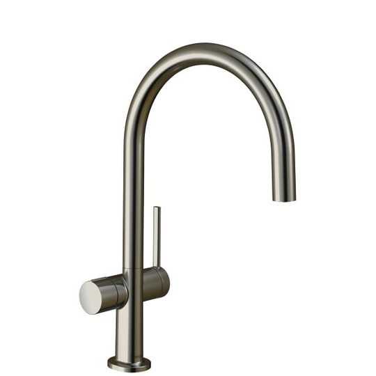 Hansgrohe Talis M54 220 Köksblandare med C-pip, diskmaskinsavstängning Rostfritt stål