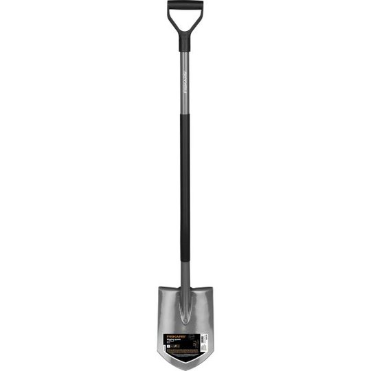 Fiskars Ergonomic Spade spetsig, med metallskaft