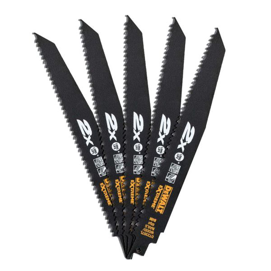 Dewalt DT2307L-QZ Tigersågblad 6 TPI, 5-pack