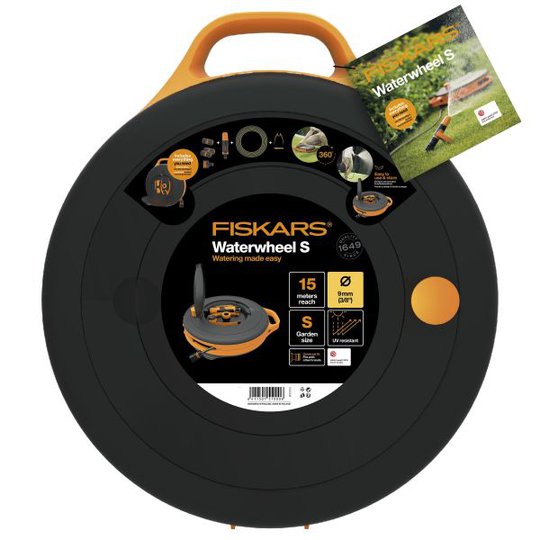 Fiskars Waterwheel Slangvinda 15 m slang, Ø9 mm