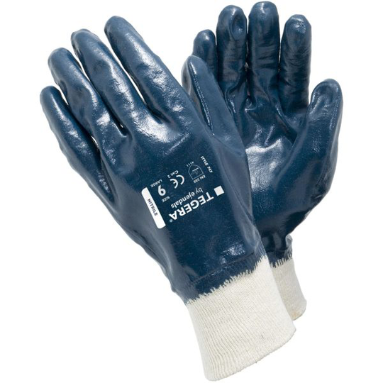 Tegera 747 Handske Interlock, Bomull/Nitril 8