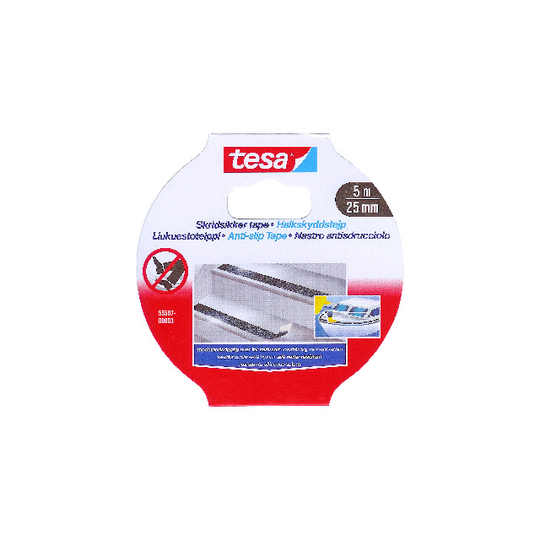HALKSKYDDSTEJP 60950 TESA SVART 25MMX15M | Beijerbygg Byggmaterial