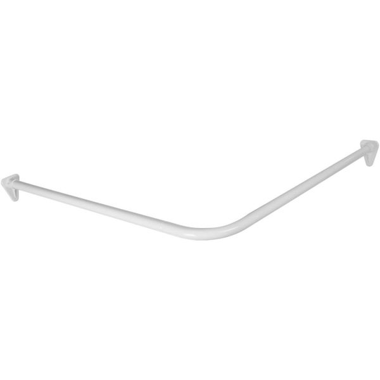 Arrow Safir Duschdraperistång vinklad, vit, 900 mm