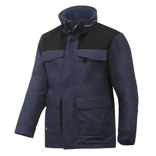 Snickers 1101 RuffWork Vinterparkas marinblå/svart XS