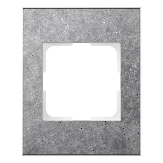 Elko EKO05997 Kombinationsram till standardapparat, 1-1½-fack Betong/vit