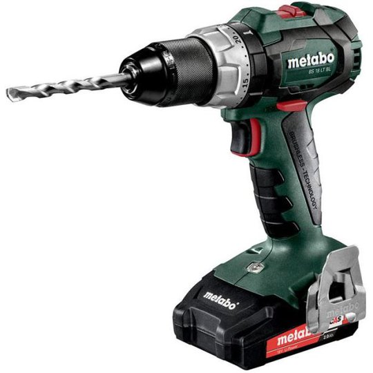 Metabo BS 18 LT BL Borrskruvdragare med 2,0Ah batterier och laddare