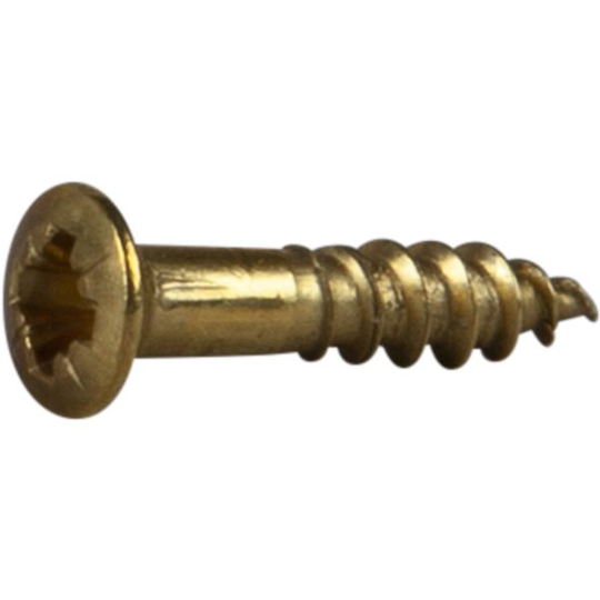 ESSVE 525160 Träskruv TKFX, mässing 2,5 x 12 mm, 16-pack