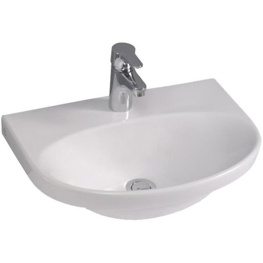 Gustavsberg Nautic 5550 Tvättställ utan bräddavlopp, för bult/konsolmontage