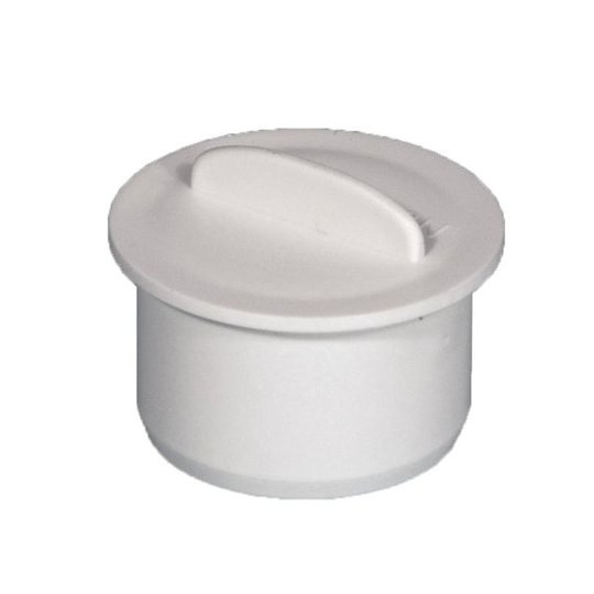 Purus 2910330 Ändpropp slätända, vit 32 mm