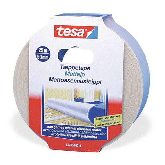 Tesa 55735 Mattejp i polypropen, dubbelhäftande 25 m x 50 mm