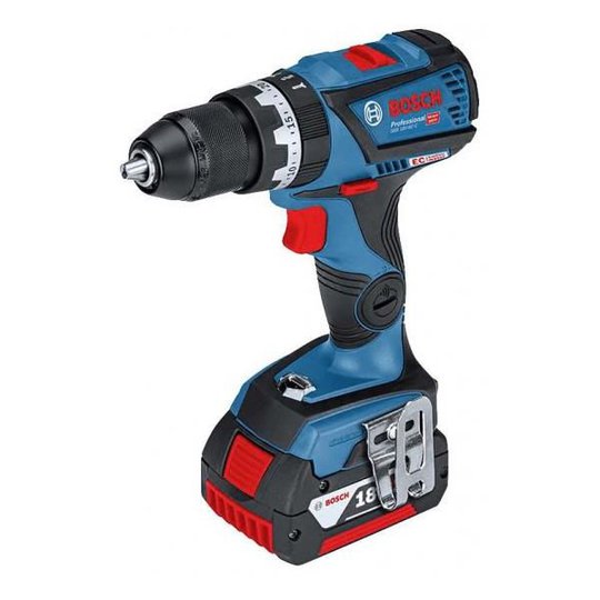 Bosch GSB 18V-60 C Slagborr/Skruvdragare med 4,0Ah batterier och laddare