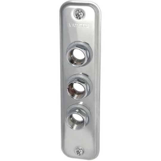 Vatette 8550627 Väggbricka 3-håls, med lekande mutter