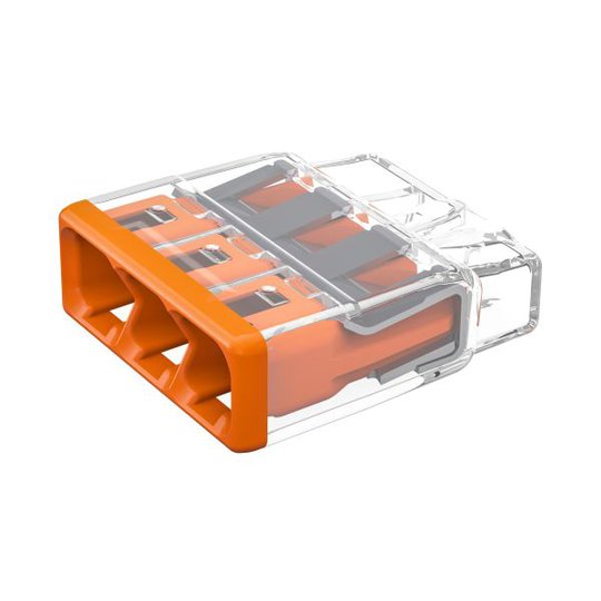 Wago 2773-403 Toppklämma 450 V 3-polig, orange, 100-pack