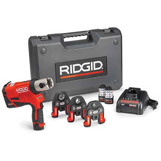 Ridgid RP 240 Pressmaskin batteri, laddare, väska + V15-22-28