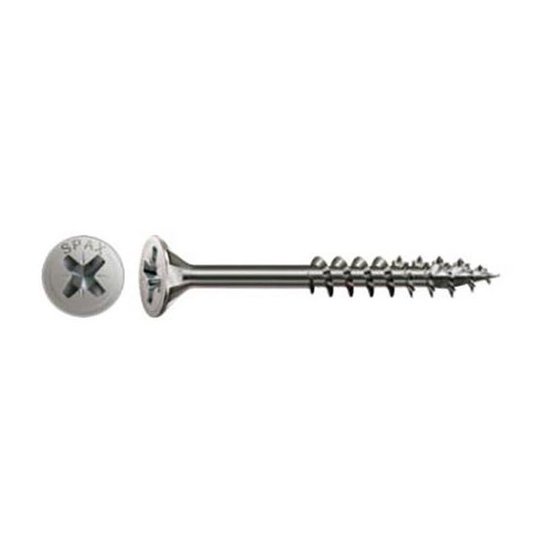 SPAX 1087000600903 Träskruv 6 mm TFX A2, TEFLON ETA-12/0114 6,0 x 90 mm, 100-pack