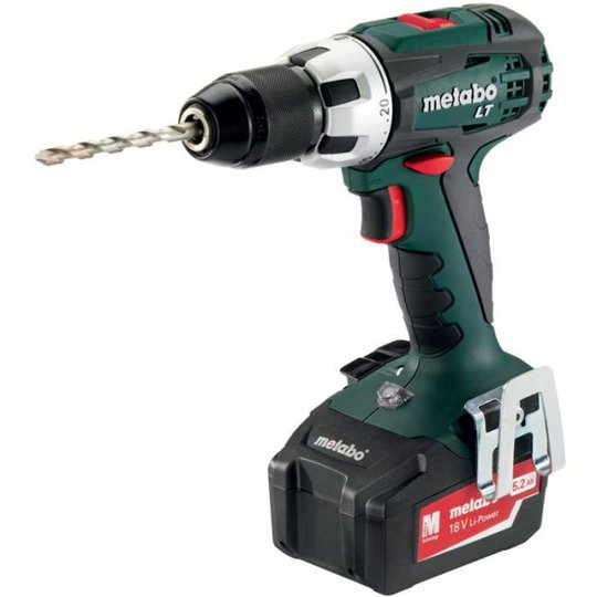 Metabo BS 18 LT Borrskruvdragare med 5,2Ah batterier och laddare