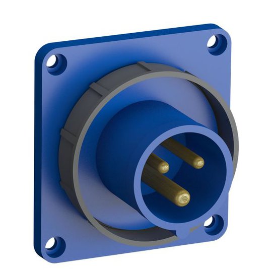 ABB 2CMA102302R1000 Panelintag snabbansluten, vibrationsbeständig Rak, 3-polig, 16 A