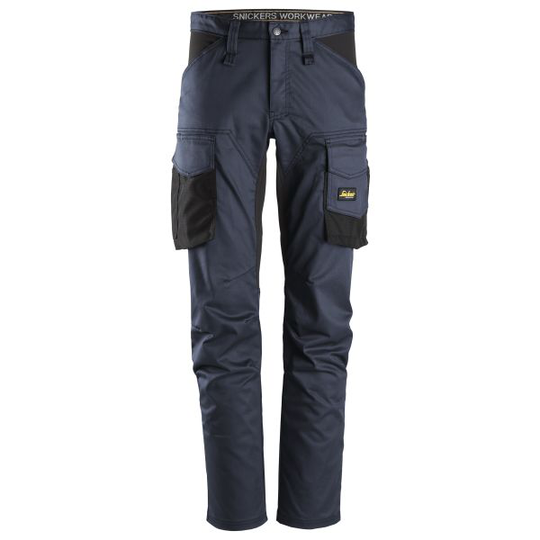 Snickers 6803 AllroundWork Servicebyxa stretch, marinblå/svart 44