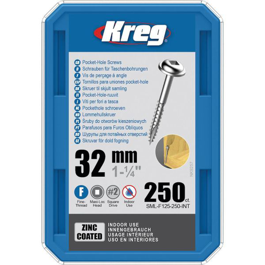 Kreg SML-F125-250-INT Skruv 32 mm 250-pack
