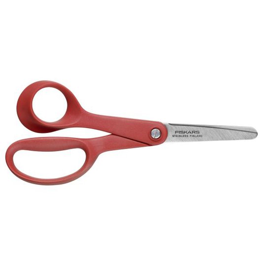 Fiskars First Barnsax 13 cm vänsterhänt, röd