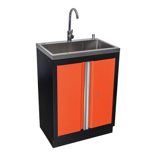 PELA 531981 Tvättställ med skåp, 630 mm Orange