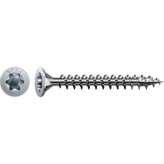 SPAX 1191010600503 Träskruv 6 mm TFT, FZB, ETA-12/0114, 100-pack 6,0 x 50 mm