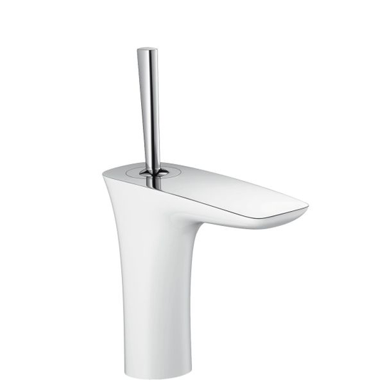 Hansgrohe PuraVida Tvättställsblandare krom/vit, med push open-ventil