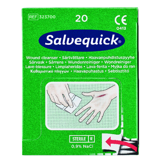 SÅRTVÄTTARE SALVEQUICK 20ST | Beijerbygg Byggmaterial