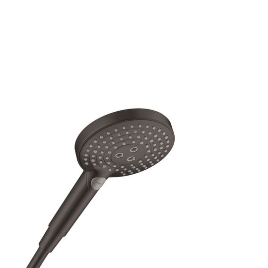 Hansgrohe Raindance Select S120 26530670 Handdusch 3 stråltyper, Ø125 mm, mattsvart