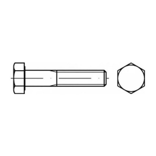 REYHER 009318100050090 Sexkantsskruv FZB ISO 4014 4 x 90 mm, 200-pack