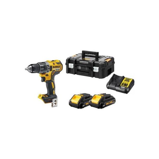 Dewalt DCD791L2T Borrskruvdragare med 3,0Ah batterier och laddare