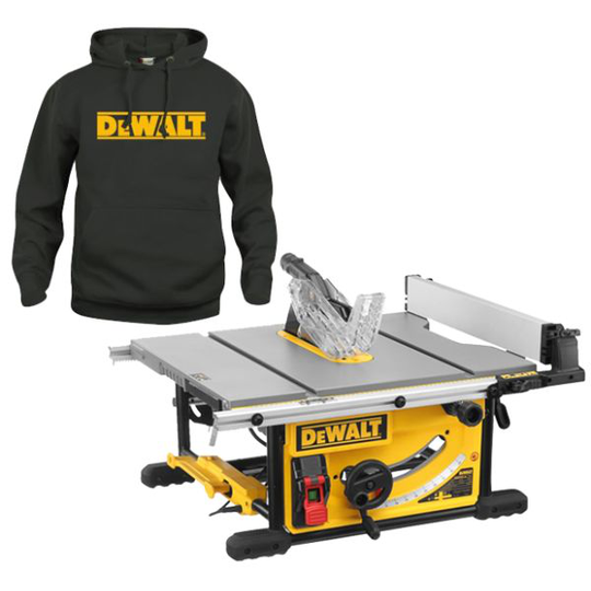 Dewalt DWE7492 Bordscirkelsåg tröja i storlek S ingår