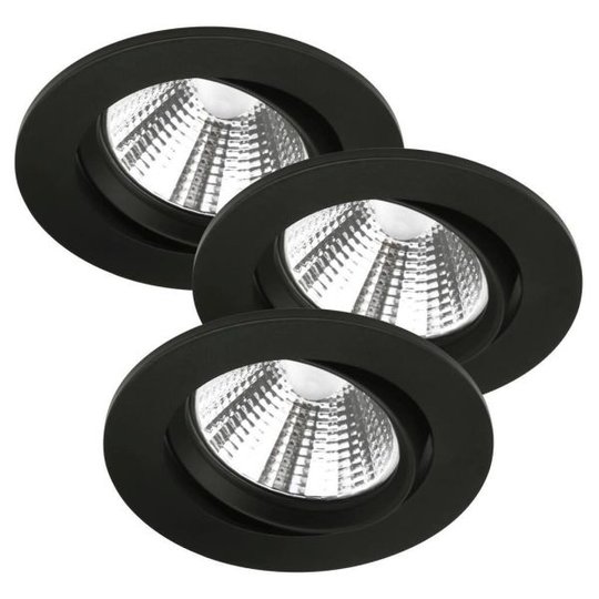 Nordlux FREMONT 47580103 Spotlight LED, 3-pack, för inbyggnad, IP23 Svart